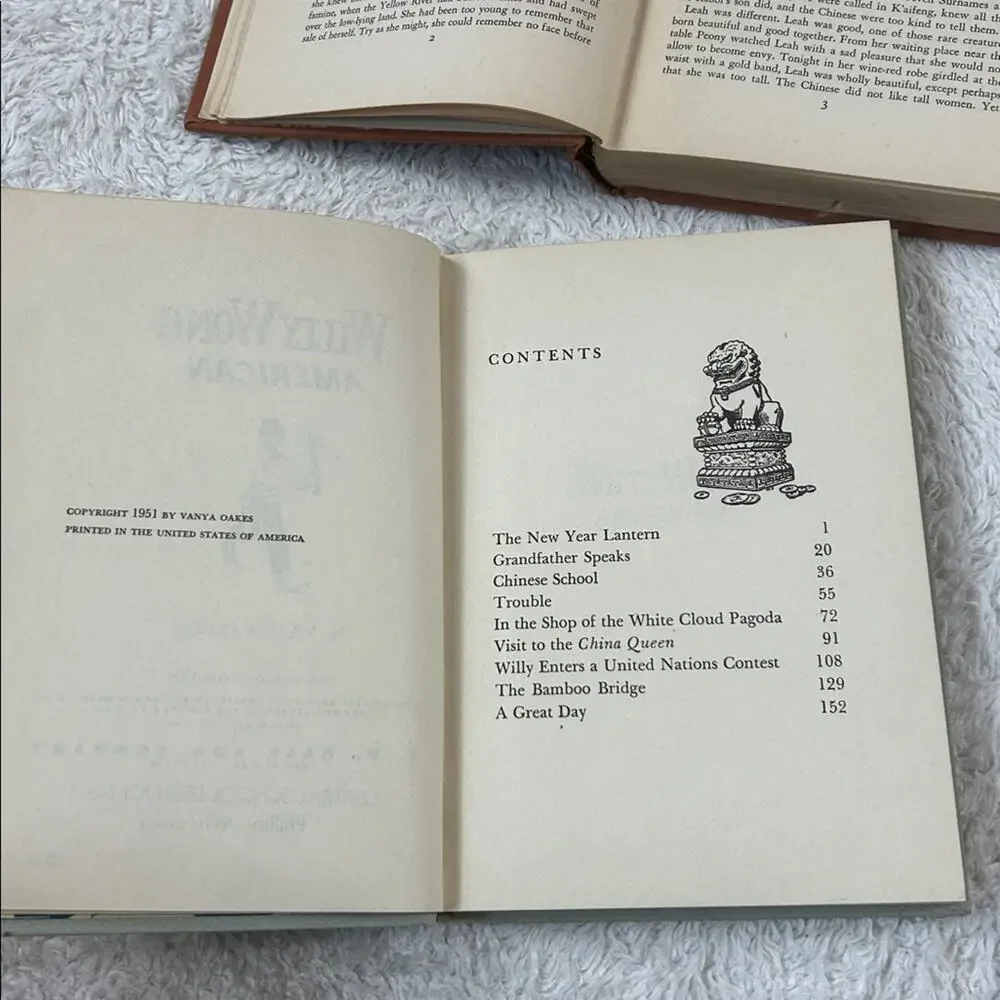 Vintage Book Lot - Willy‎ Wong American, Peony, Marie Antoinette